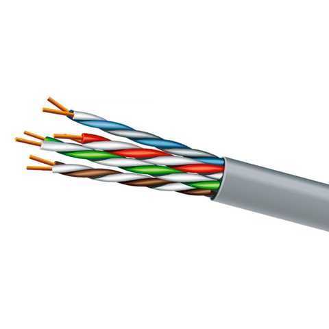 Kабель Ethernet UTP 4×2×0.51 cat.5e ЗЗКМ  мідний сірий